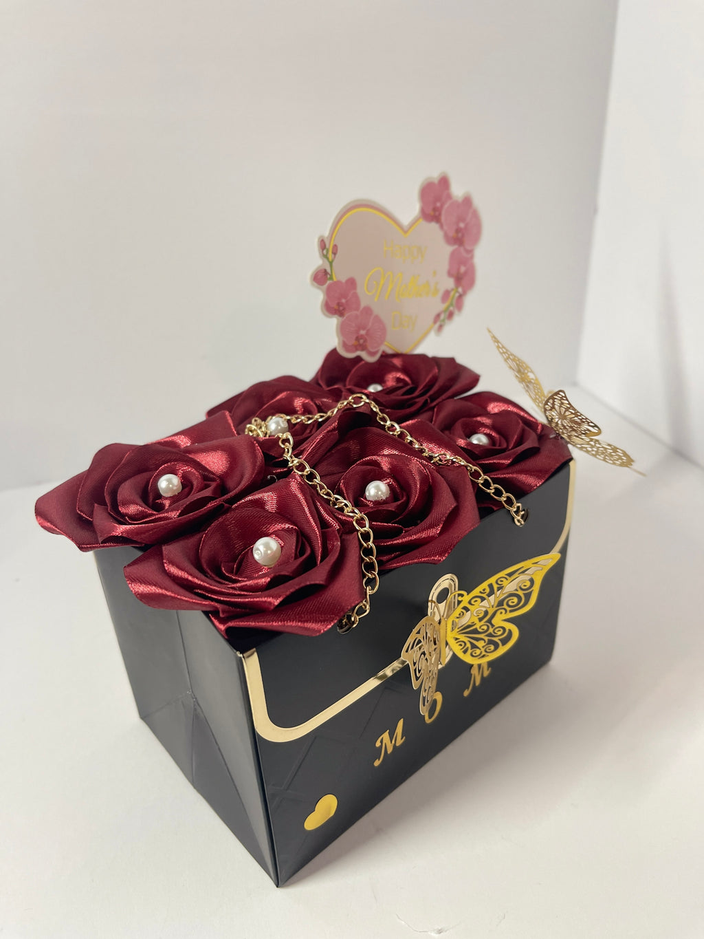 "Eternal Beauty" Satin Rose Gift Box (Mother's Day Edition)