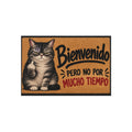 Bienvenido Pero No Por Mucho Tiempo Cat Outdoor Rug