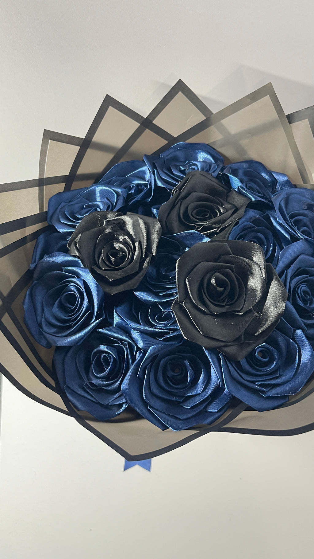 "Midnight" Artisan Satin Rose Bouquet