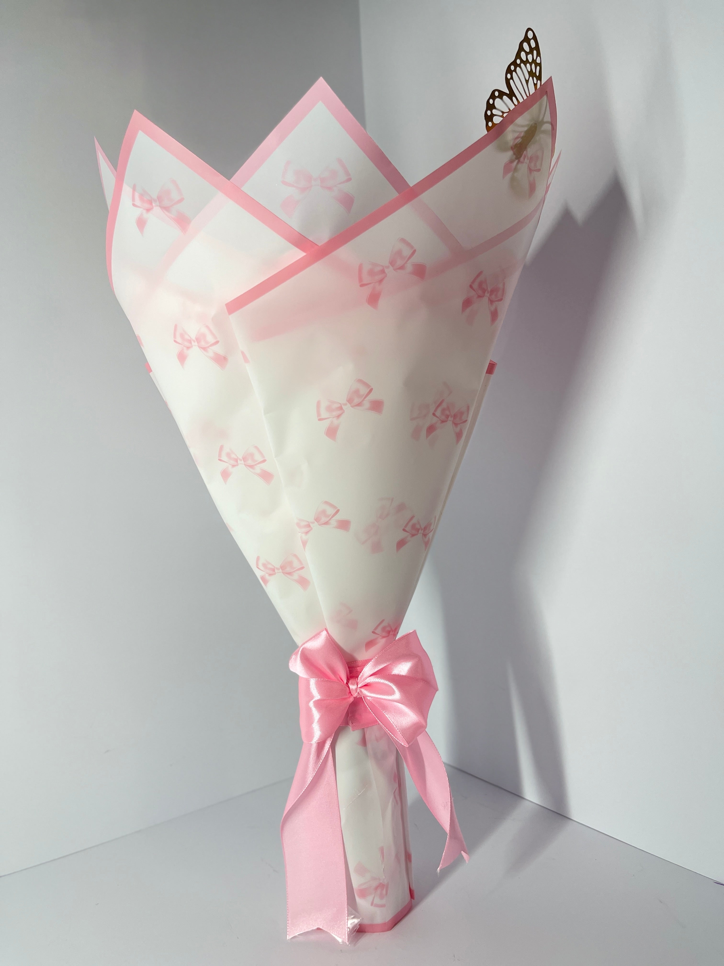 Pink Satin Rose Eternal Bouquet