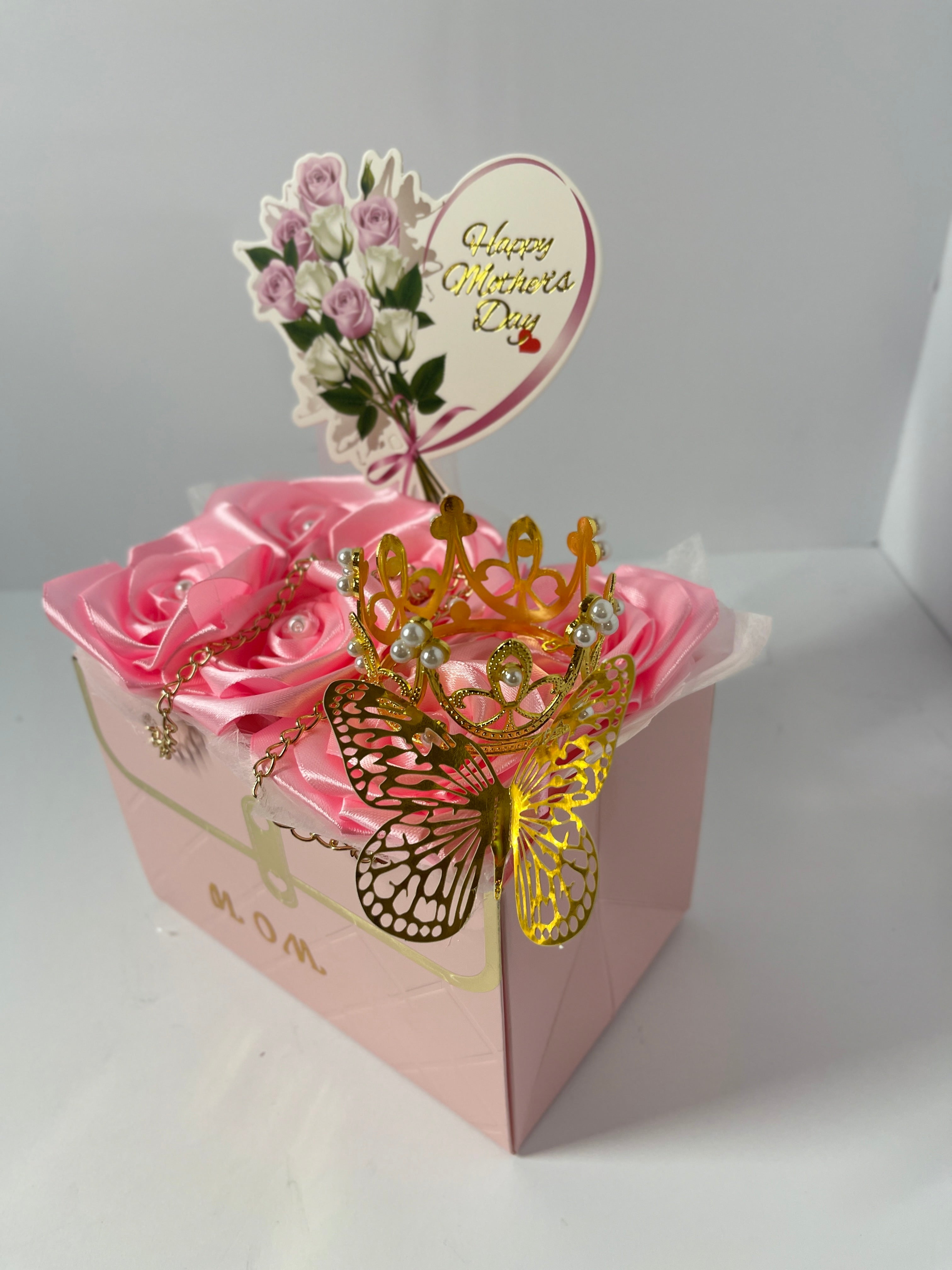 "Eternal Beauty" Satin Rose Gift Box (Mother's Day Edition)