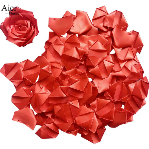 100 Satin Petals for Everlasting Roses  Bouquets | 100 Pétalos de Satén para Rosas Eternas – Crea Ramos Únicos