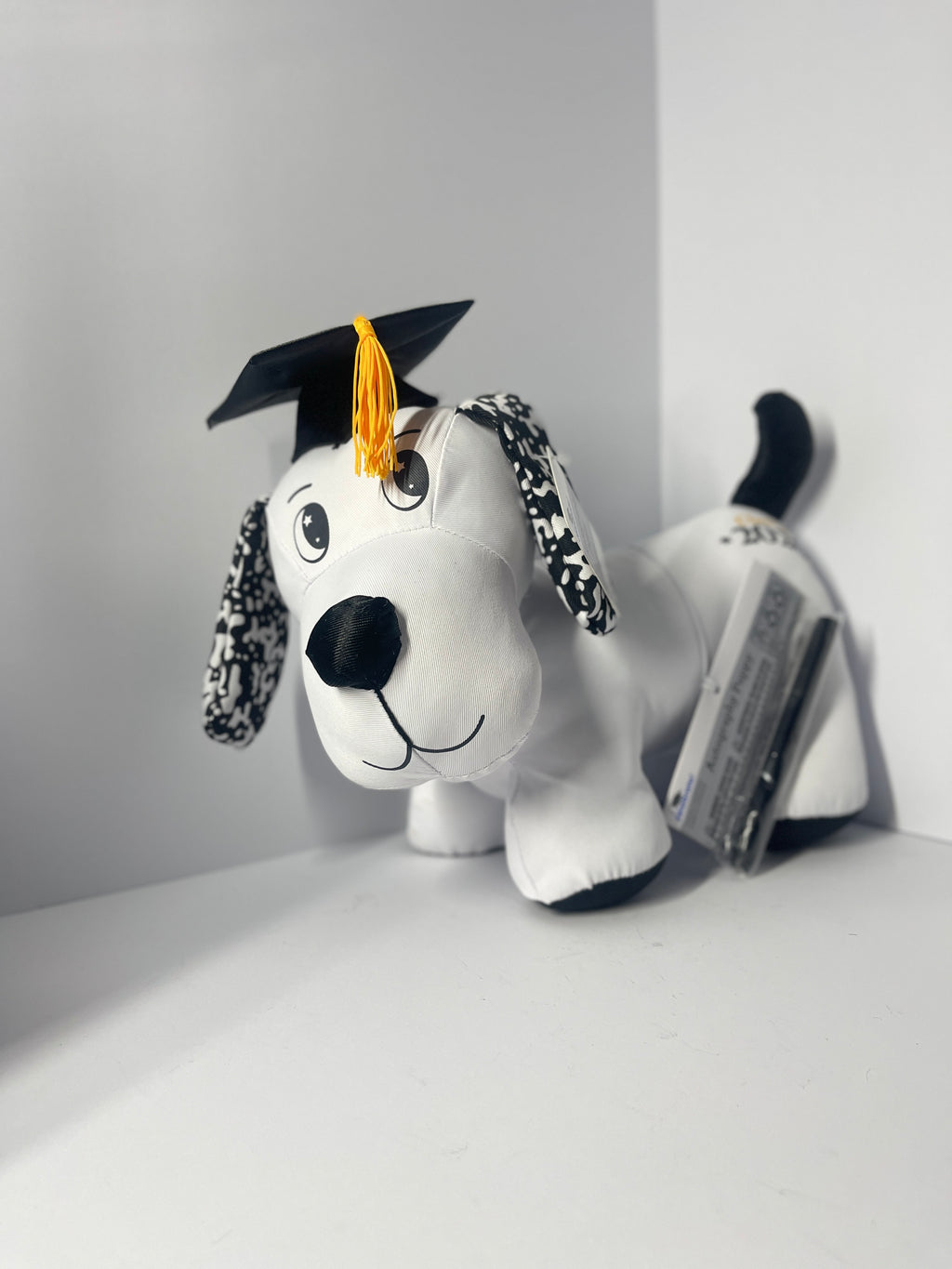 Class of 2026 graduation puppy plush with pen
