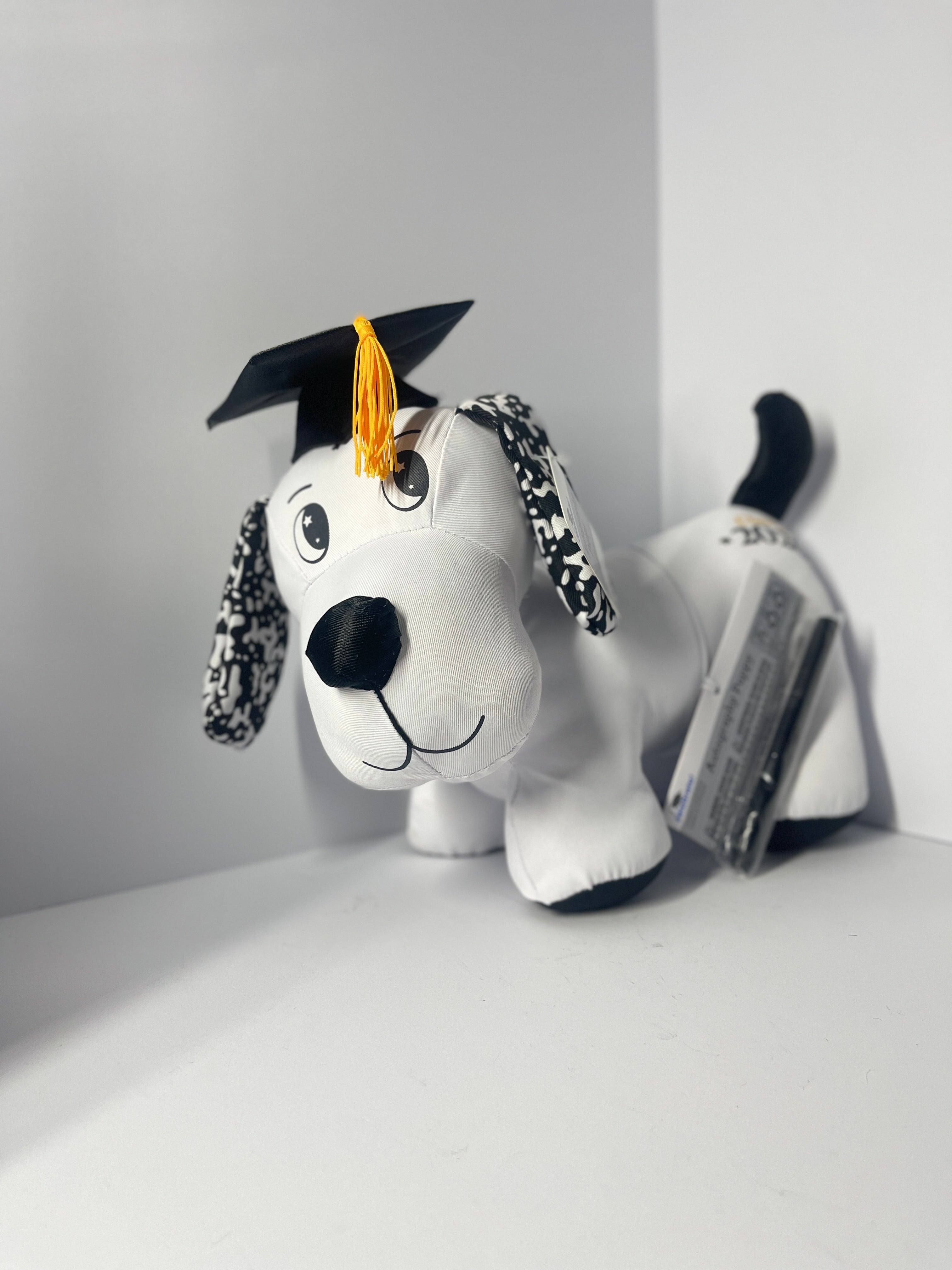 Class of 2026 graduation puppy plush with pen
