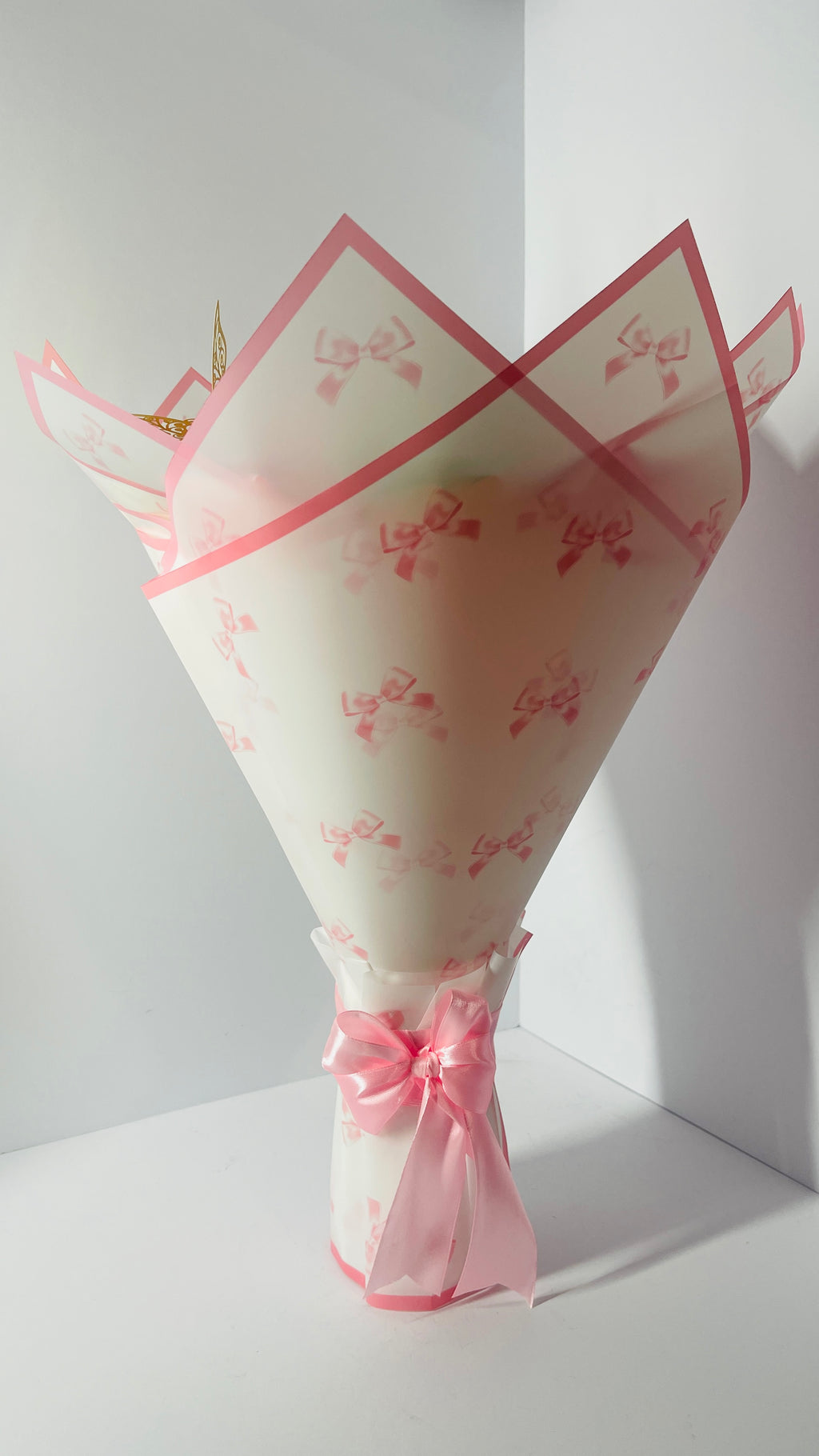 Handmade Satin Rose Bouquet with Decorative Butterfly - The Eternal Gift
