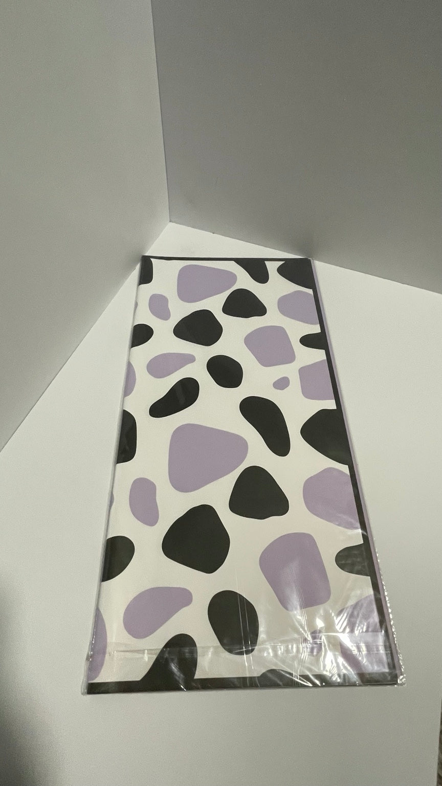 Lavender Abstract Print Korean Floral Wrapping Paper – 20 Sheets