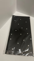Black Korean Heart Floral Wrapping Paper – 20 Sheets