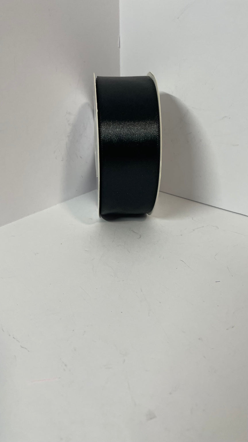 Black satin ribbon