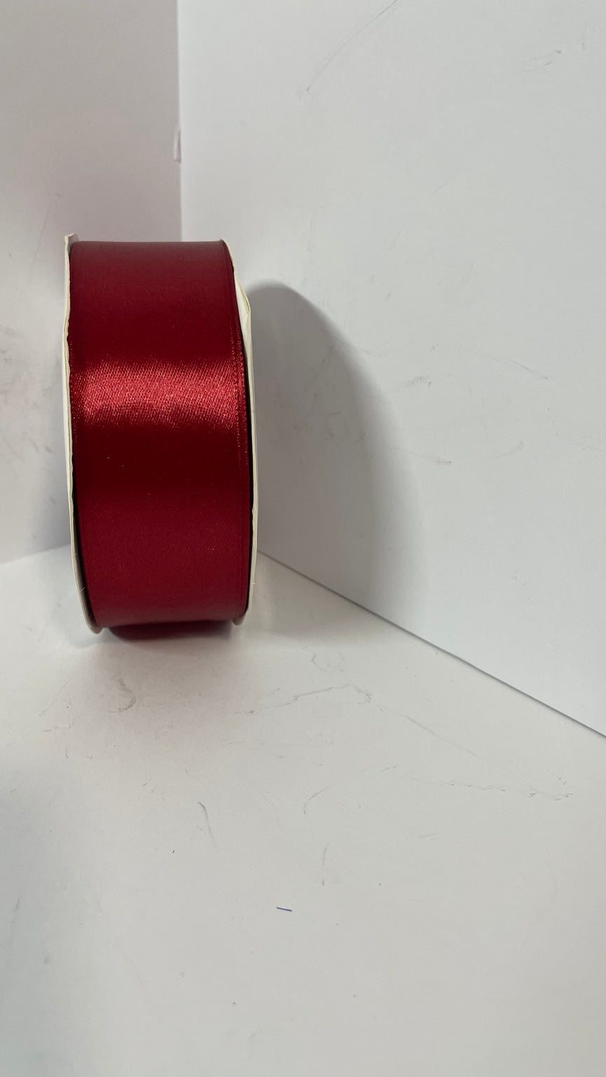 Burgundy satin ribbon