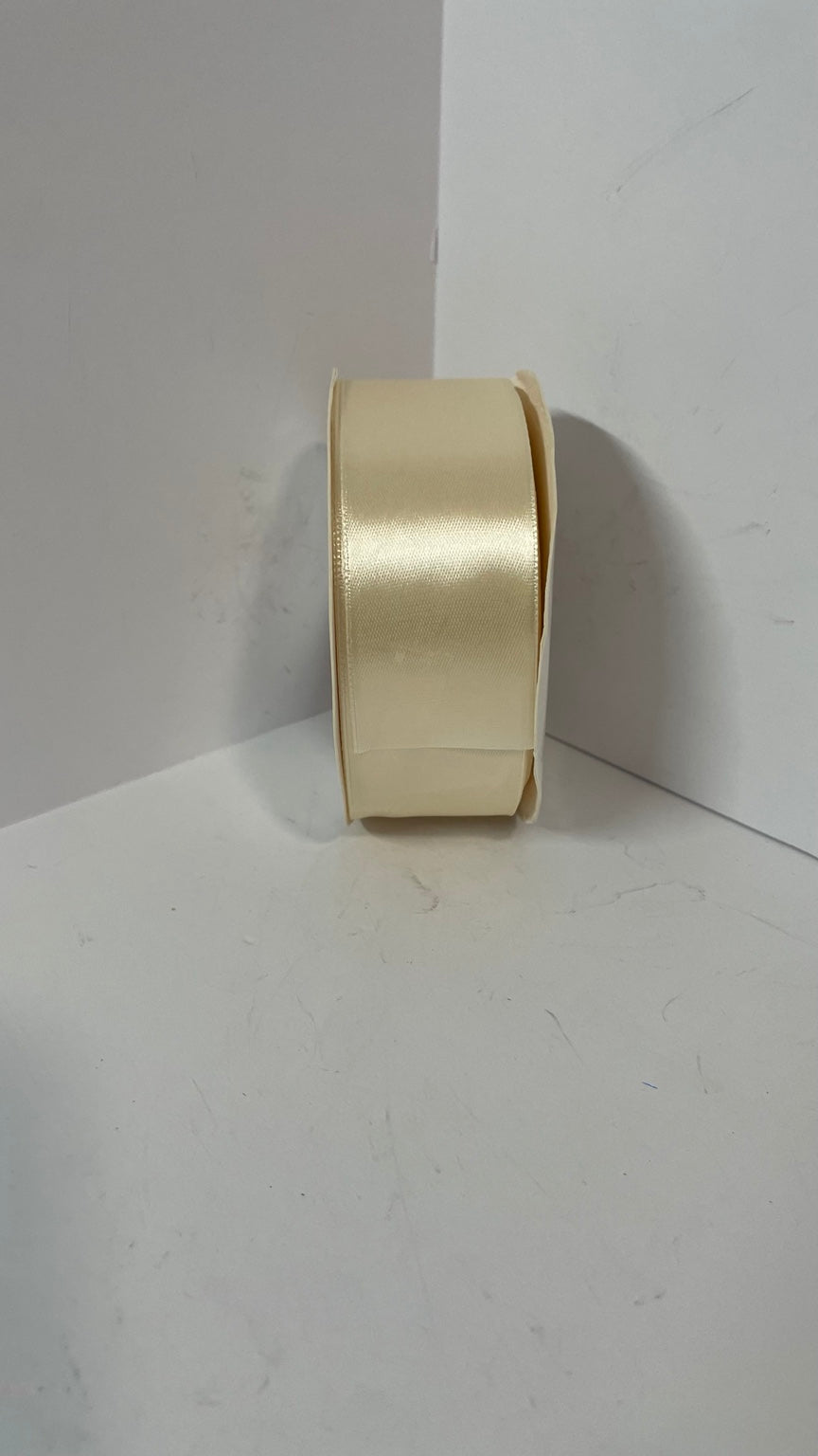 Cream satin ribbon