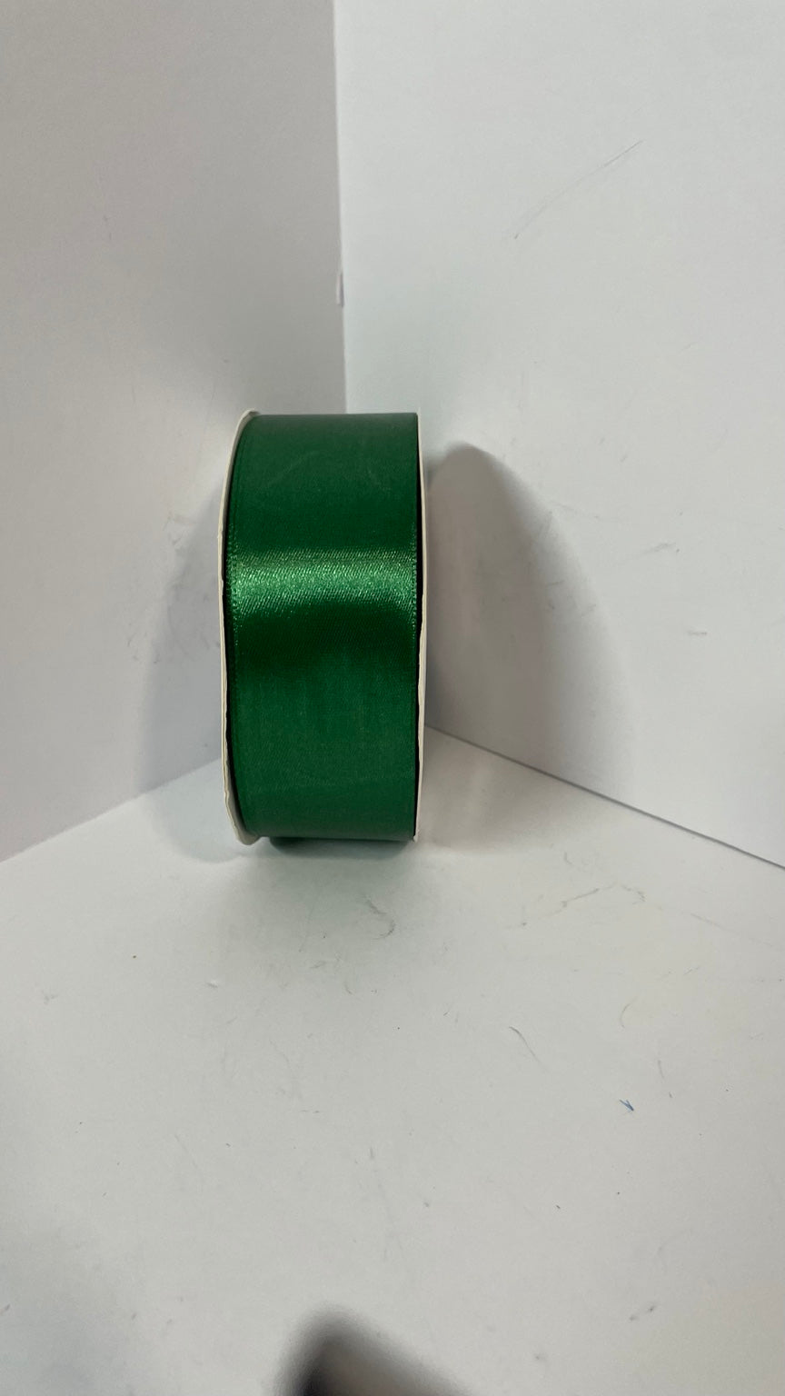 Forest green satin ribbon