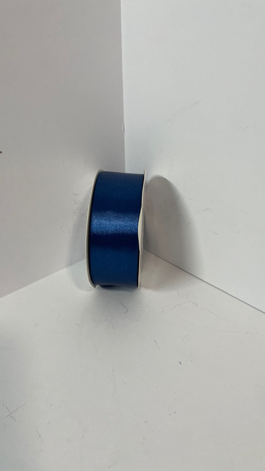 Navy blue satin ribbon