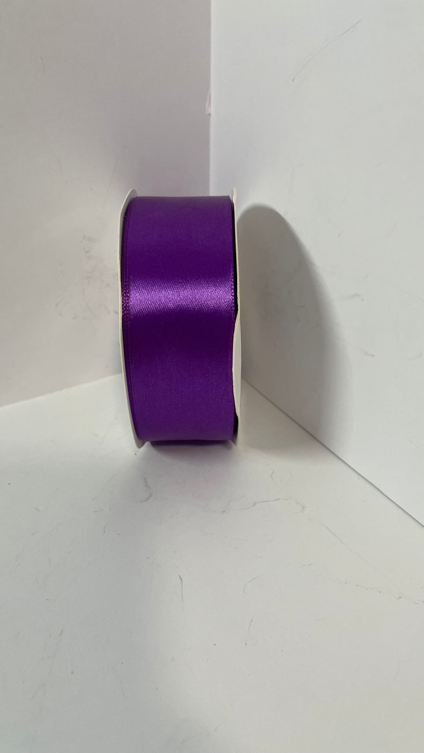 Purple satin ribbon