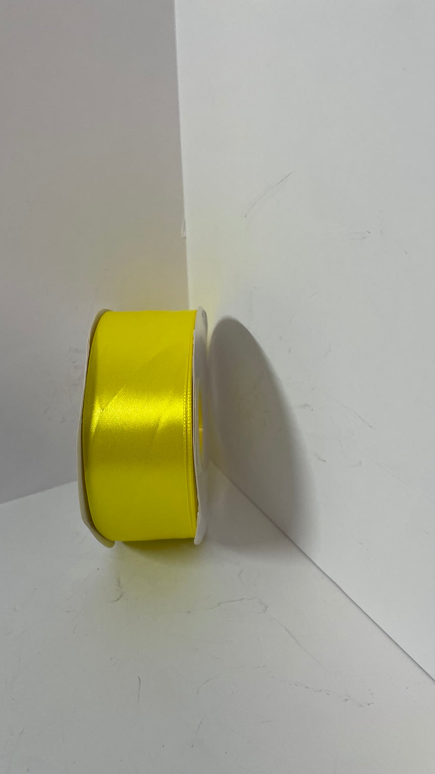 Yellow satin ribbon