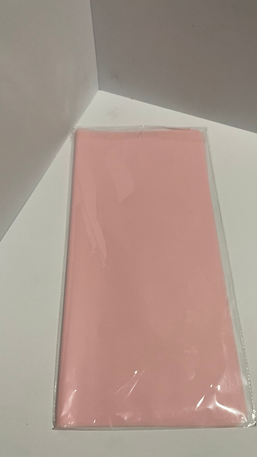 Pink Solid Color Korean Floral Wrapping Paper – 20 Sheets